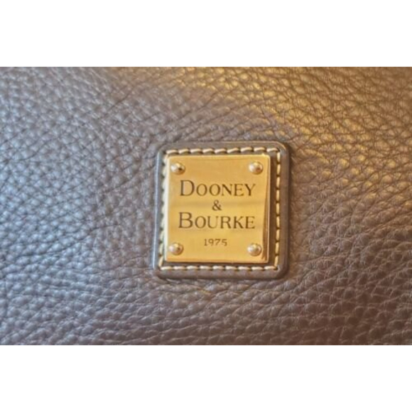 Dooney & Bourke Bkack Leather Pebble Small East/West Slouch Handbag Purse - Picture 4 of 12